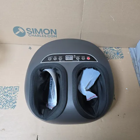 FOOT MASSAGER – DEEP TISSUE KNEADING WITH HEAT, DUAL WELLS (BOXED)