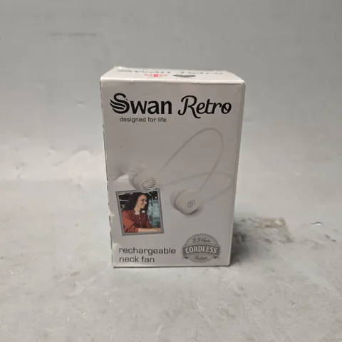 SEALED SWAN RETRO RECHARGEABLE NECK FAN 