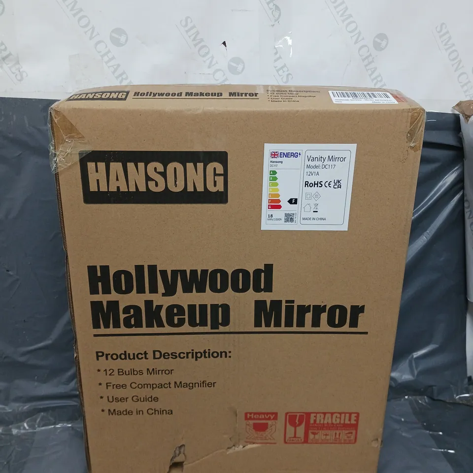 BOXED HANSONG HOLLYWOOD MAKEUP MIRROR - COLLECTION ONLY