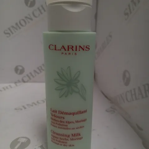 CLARINS CLEANSING MILK WITH ALPINE HERBS AND MORINGA