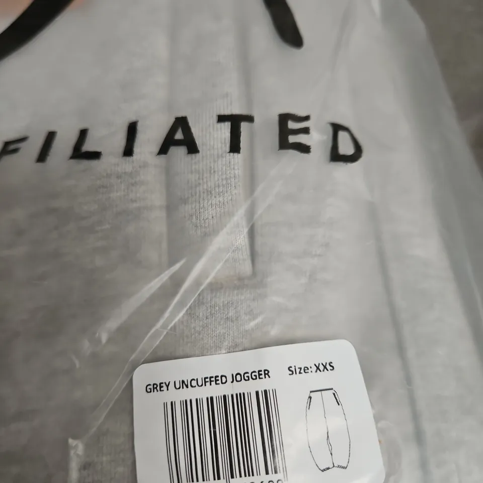 GARMS AFFILIATED GREY UNCUFFED JOGGER – XXS