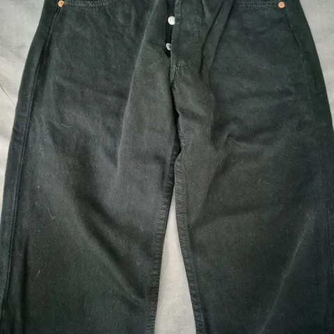 LEVI STRAUSS ORIGINAL 501 BUTTON FLY JEANS IN BLACK SIZE W29/L32