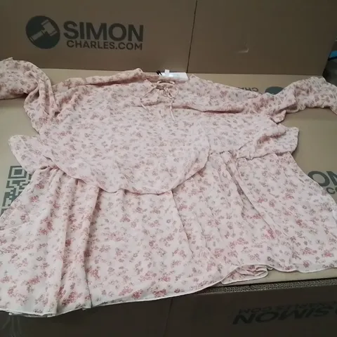 BOXED BRAND NEW APPROXIMATELY 22 SIMPLY BE SMOCK BLOUSE FLORALPRINT SIZE 18