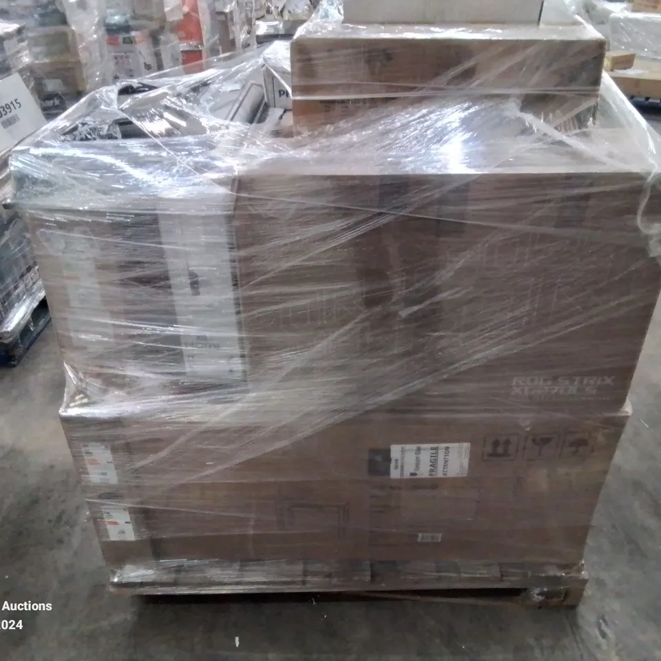 PALLET OF APPROXIMATELY 19 UNPROCESSED RAW RETURN MONITORS AND TELEVISIONS TO INCLUDE;