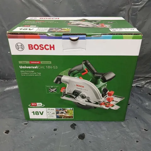 BOXED BOSCH UNIVERSAL CIRC 18V-53 CORDLESS CIRCULAR SAW 