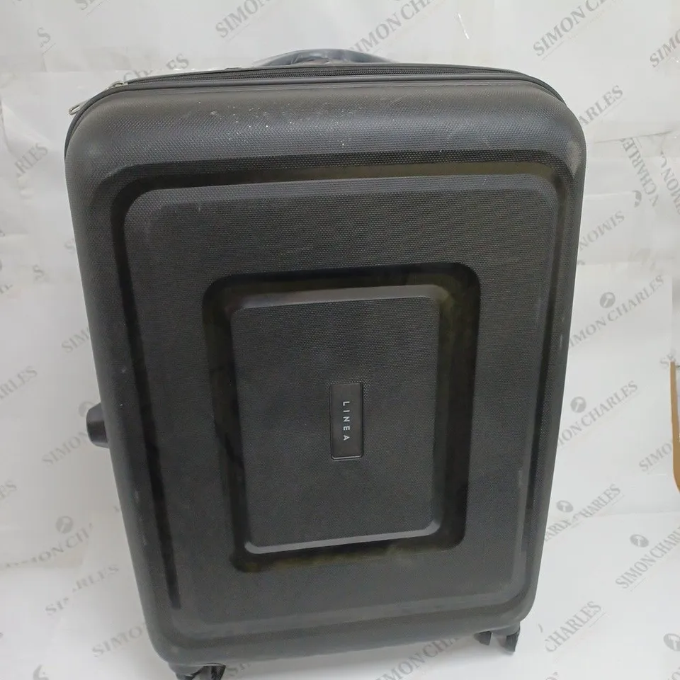 LINEA HARD SHELLED WHEELED LUGGAGE CASE - BLACK