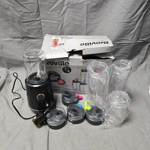 BREVILLE BLEND ACTIVE COLOURMIX FAMILY BLENDER WITH ICE-CRUSHING POWER – 4 CUP SET (BOXED)