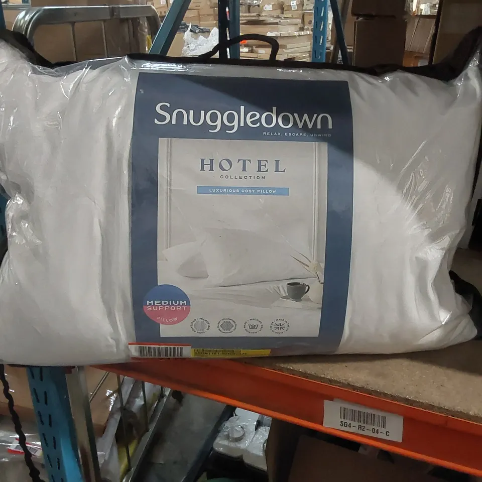 BAGGED SNUGGLEDOWN SET FOR 2 HOTEL COLLECTION PILLOWS