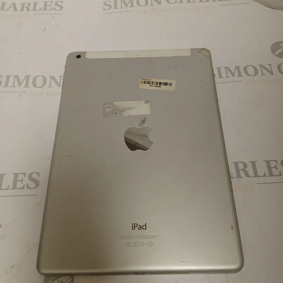 UNBOXED APPLE IPAD MODEL A1475 SILVER/WHITE 