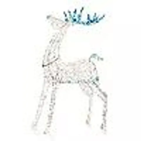 FESTIVE 120CM IRIDESCENT STATEMENT REINDEER
