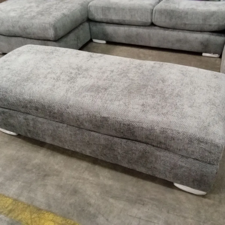 BROADGATE LARGE U-SHAPE MODULAR SOFA WITH FOOTSTOOL - GREY RRP £3399