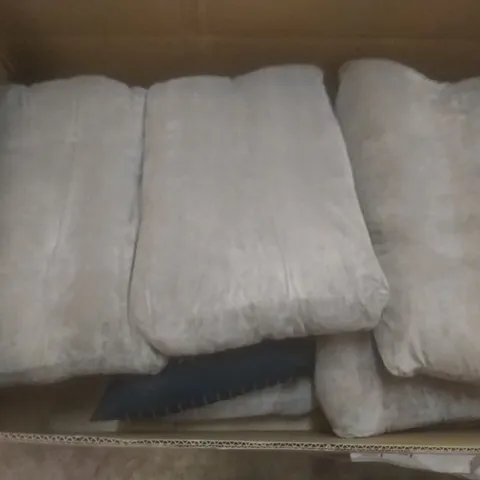 BOX CONTAINING MISCELLANEOUS CUSHIONS