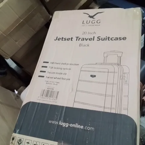 BOXED LUGG - 20INCH JETSET TRAVEL SUITCASE BLACK