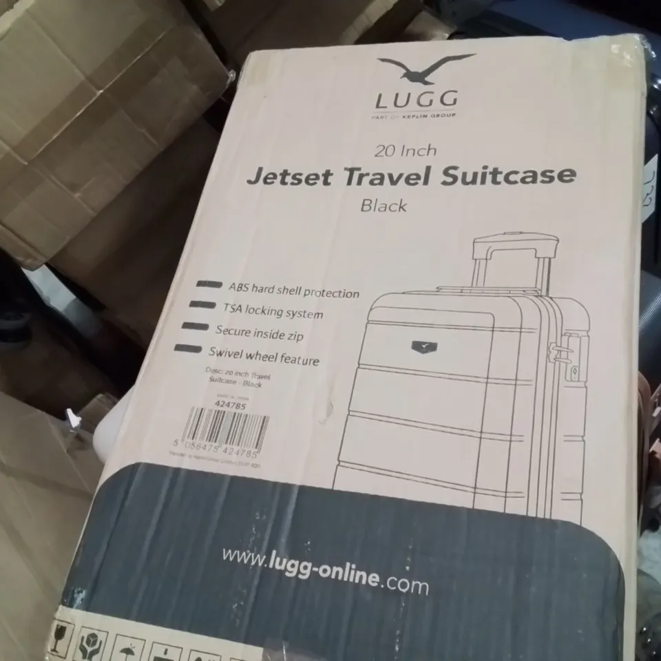 BOXED LUGG - 20INCH JETSET TRAVEL SUITCASE BLACK