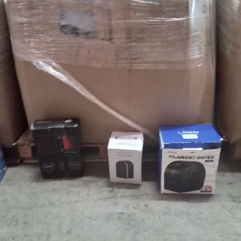 PALLET CONTAINING A LARGE QUANTITY OF ELECTRICAL PRODUCTS TO INCLUDE;LAVA LAMP,FAN HEATER,FILAMENT DRYER