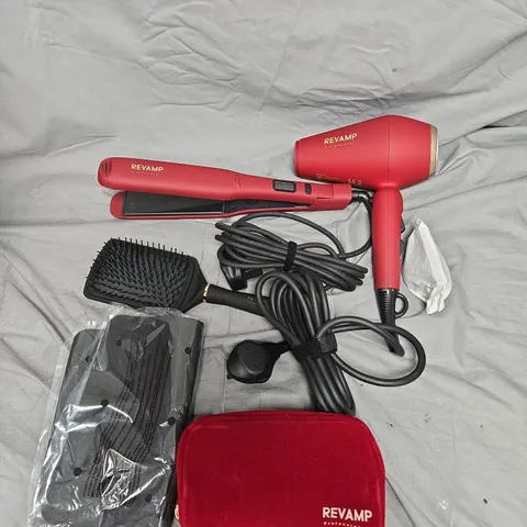 REVAMP PROGLOSS THE FOREVER LOVE RADIANCE DRYER & STRAIGHTENER SET – LIMITED EDITION