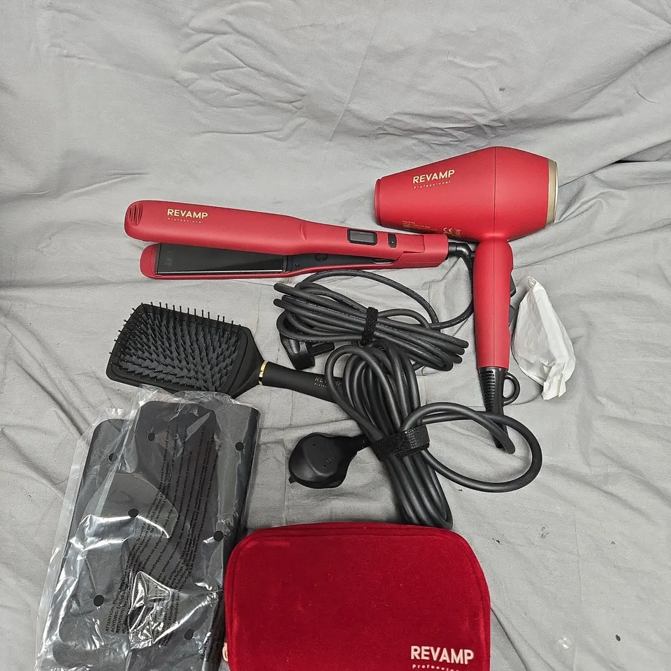 REVAMP PROGLOSS THE FOREVER LOVE RADIANCE DRYER & STRAIGHTENER SET – LIMITED EDITION