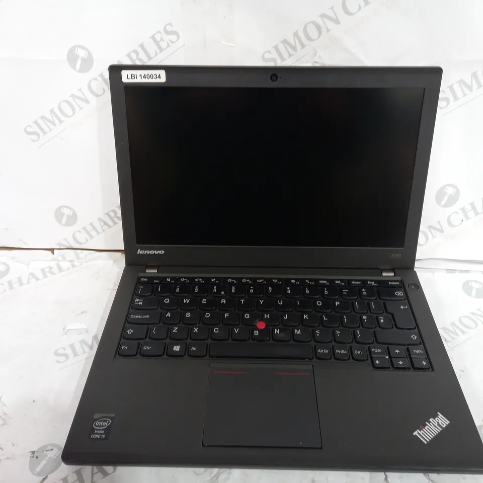 LENOVO X240 THINKPAD LAPTOP IN BLACK