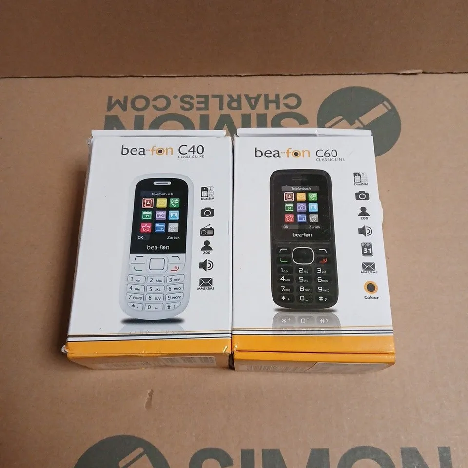 APPROXIMATELY 25 ASSORTED BOXED BEAFON MOBILES PHONES IN VARIOUS MODELS 