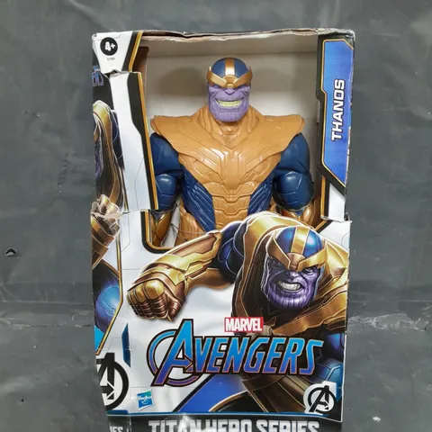 MARVEL AVENGERS TITAN HERO SERIES BLAST GEAR DELUXE THANOS ACTION FIGURE