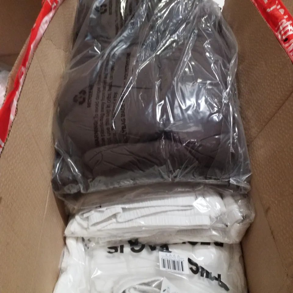 PALLET CONTAINING ASSORTED CLOTHING INCLUDING JEANS, JACKETS & JORTS