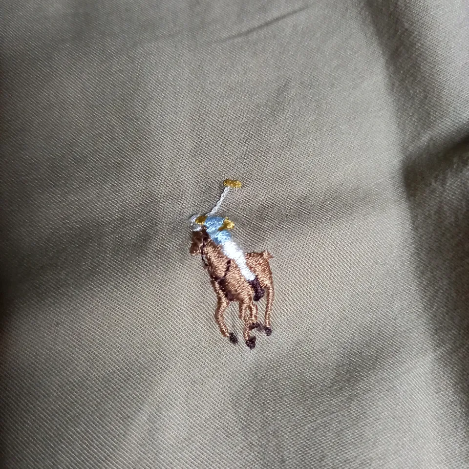 VINTAGE BROWN RALPH LAUREN LONG SHIRT SIZE S/M 