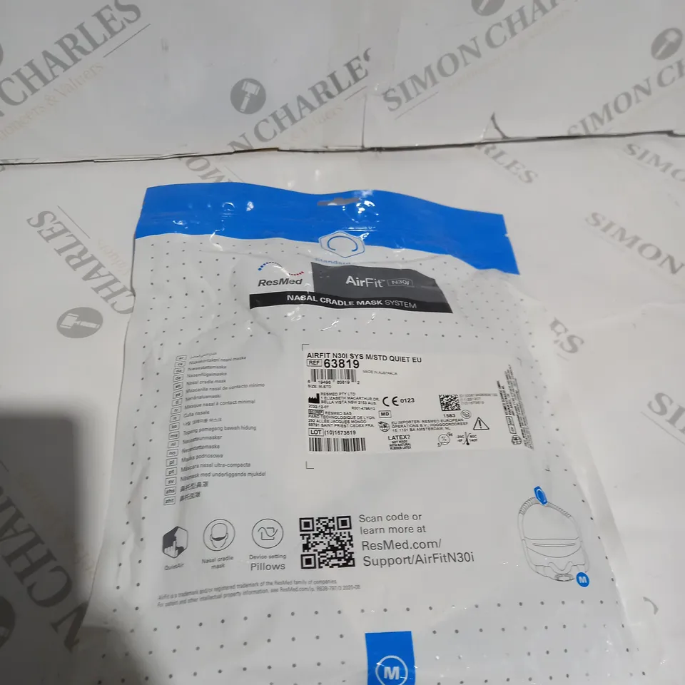 SEALED STANDARD FRAME AIRFIT N30I NASAL CRADLE MASK SYSTEM