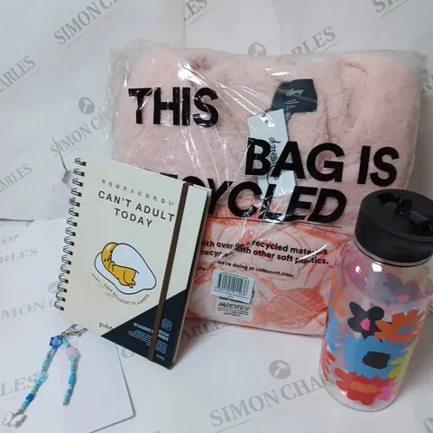 APPROXIMATELY 4 COTTON ON ITEMS INCLUDING DISNEY MICKEY MOUSE THROW, LARGE WATERBOTTLE, NOTEBOOK