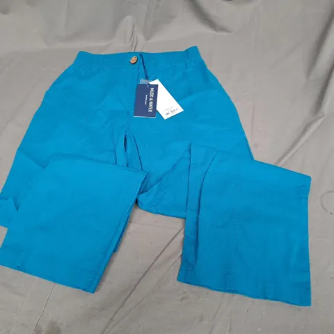 MUDD & WATER SUNNY PANY TROUSERS - TEAL SIZE 10