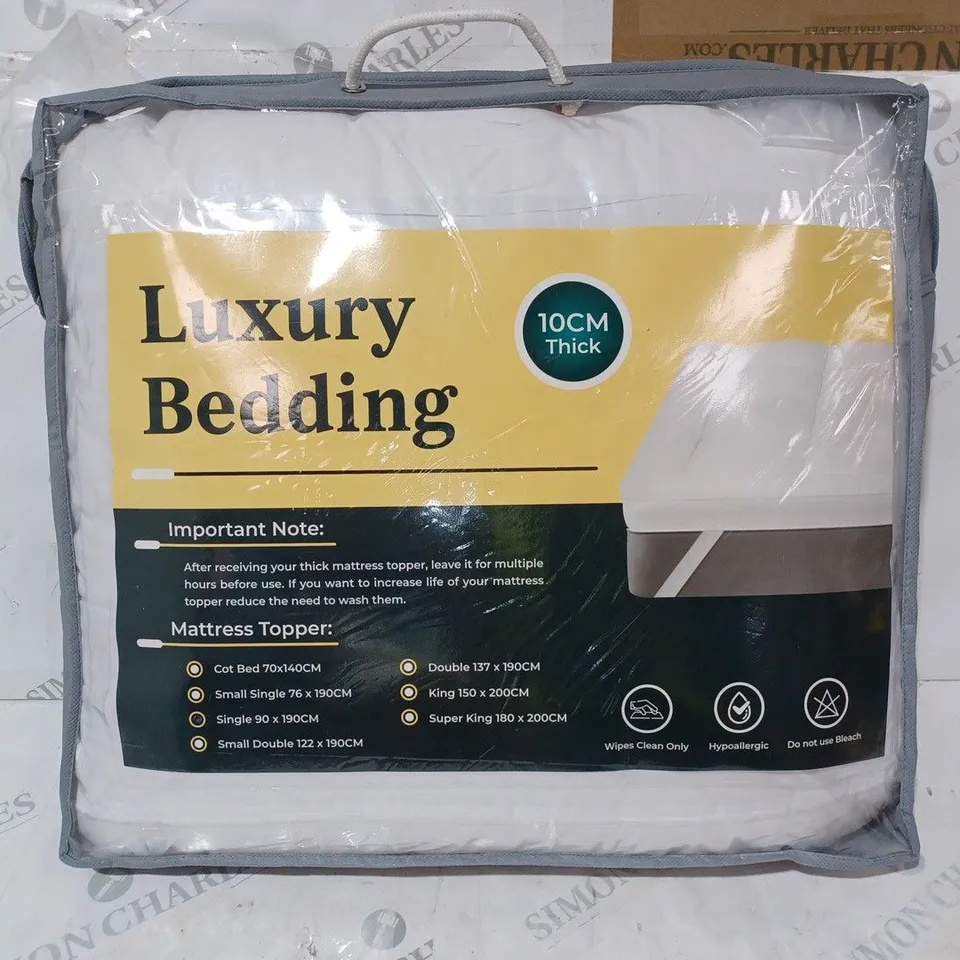 LUXURY BEDDING MATTRESS TOPPER - SINGLE