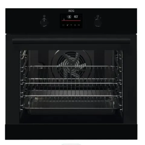  AEG BEB335061B 6000 SURROUND COOK BUILT-IN ELECTRIC SINGLE OVEN, BLACK, A+ RATED