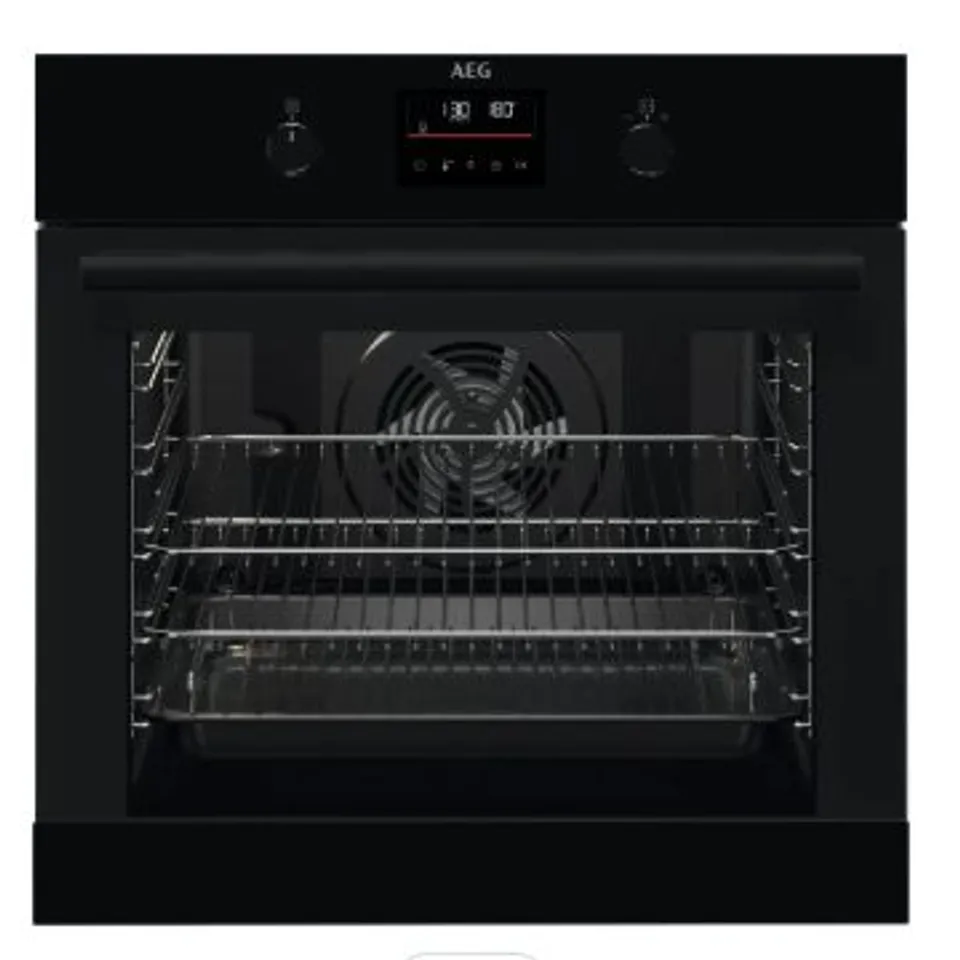  AEG BEB335061B 6000 SURROUND COOK BUILT-IN ELECTRIC SINGLE OVEN, BLACK, A+ RATED