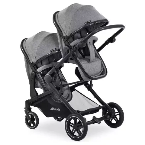 BOXED HAUCK ATLANTIC TWIN PUSHCHAIR GREY