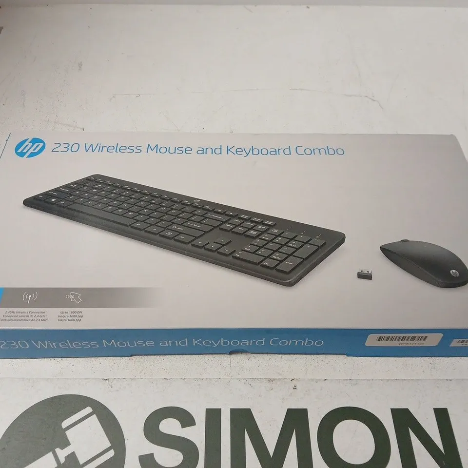 HP 230 WIRELESS KEYBOARD & MOUSE COMBO – BOXED