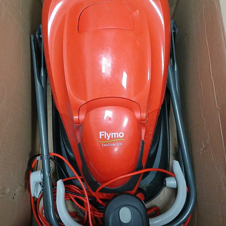 BOXED FLYMO EASIGLIDE 300 CORDED HOVER COLLECT LAWNMOWER RRP £119.99