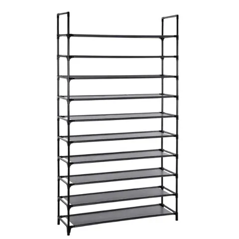 BOXED 50 PAIR SHOE RACK BLACK (1 BOX)