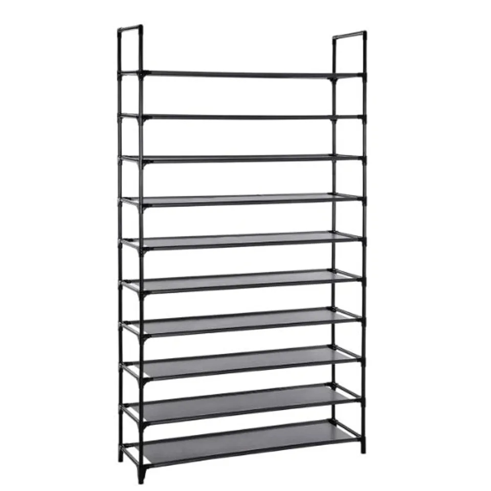 BOXED 50 PAIR SHOE RACK BLACK (1 BOX)