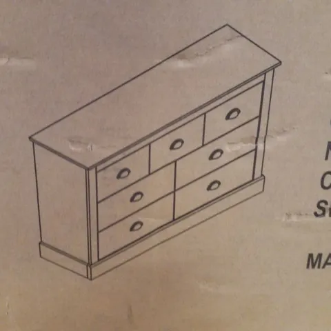 BOXED WIDE 7 DRAWERS MULTI CHEST