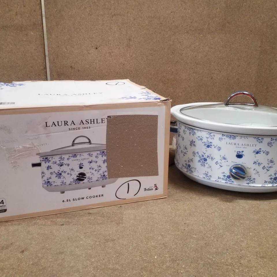 BOXED LAURA ASHLEY 6.5 LITRE SLOW COOKER