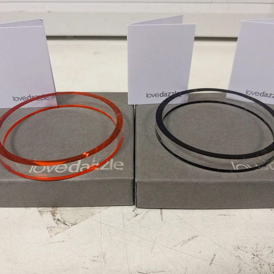 3 BOXED LOVE DAZZLE BRACELETS