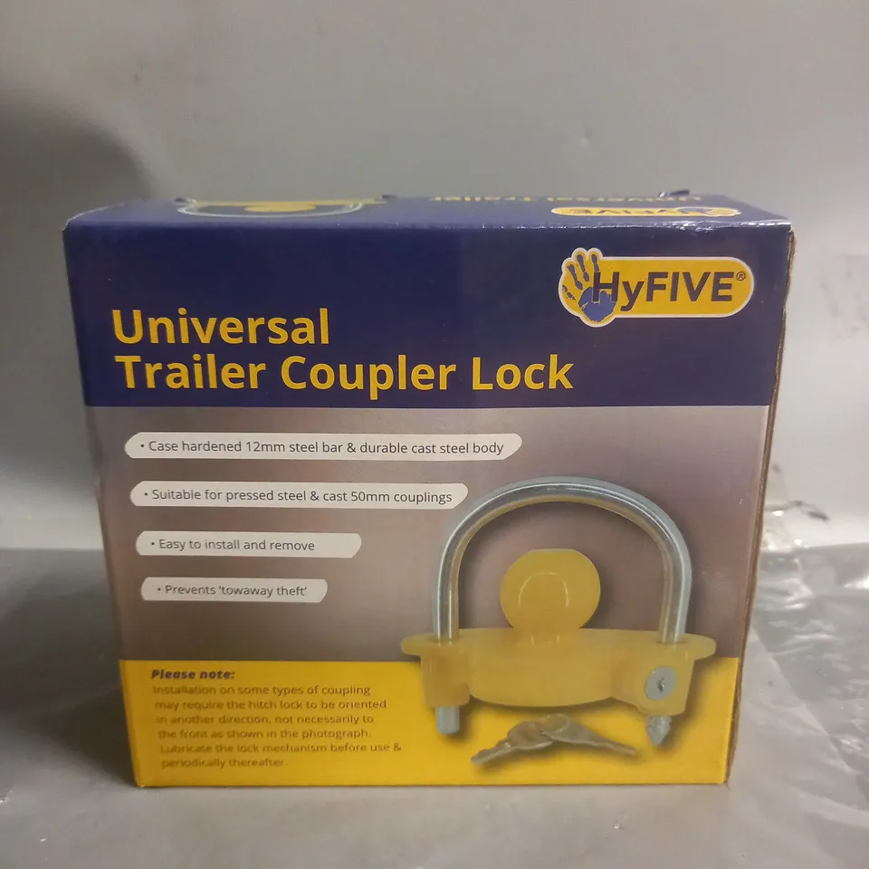 UNIVERSAL TRAILER COUPLER LOCK 