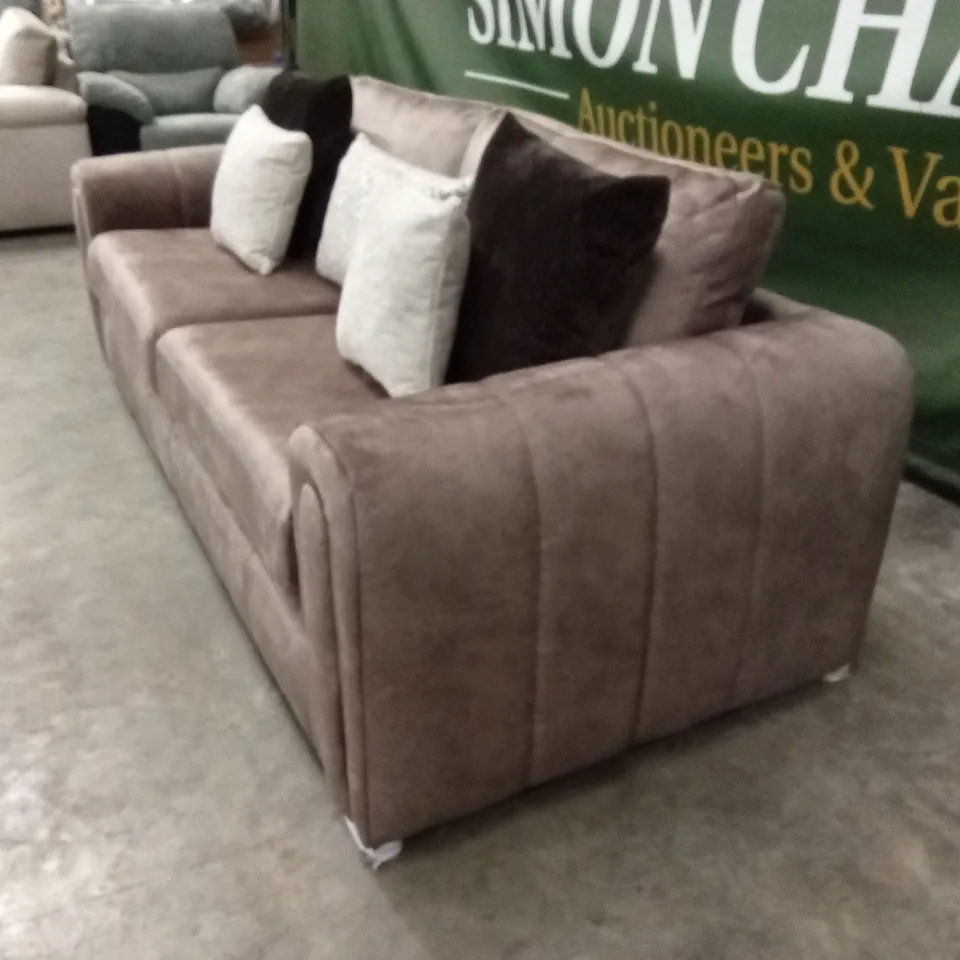 AMARA 3 SEATER SOFA - CHOCOLATE RRP £1249