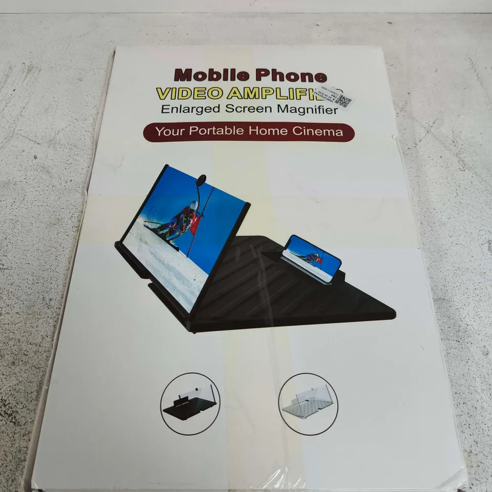 MOBILE PHONE VIDEO AMPLIFIER – ENLARGED SCREEN MAGNIFIER FOR PORTABLE HOME CINEMA