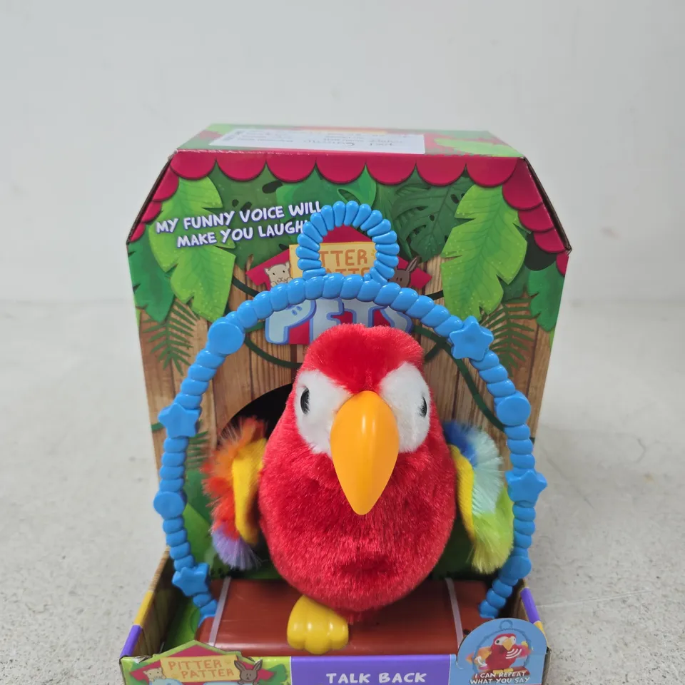 PITTER PATTER PETS TALK BACK PARROT