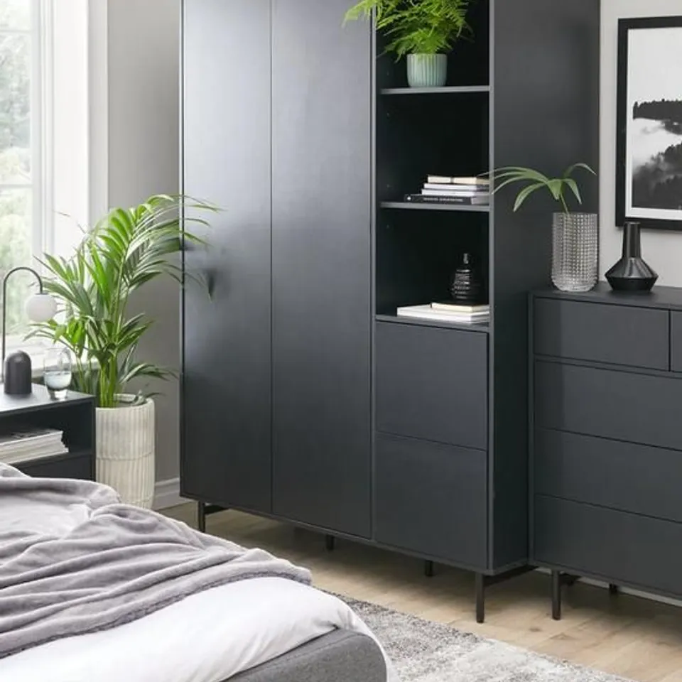 BOXED HAVA 2 DOOR 2 DRAWER WARDROBE (2 BOXES)