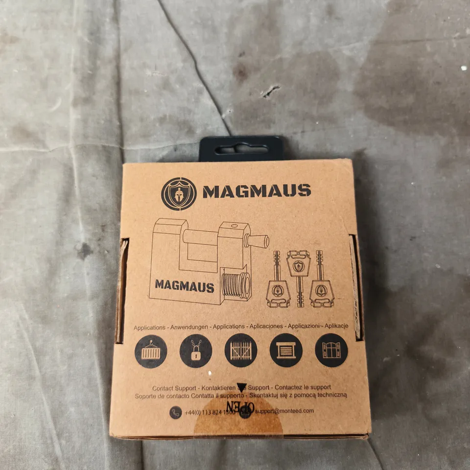 MAGMAUS PADLOCK WITH KEY – STEEL BODY, BOXED