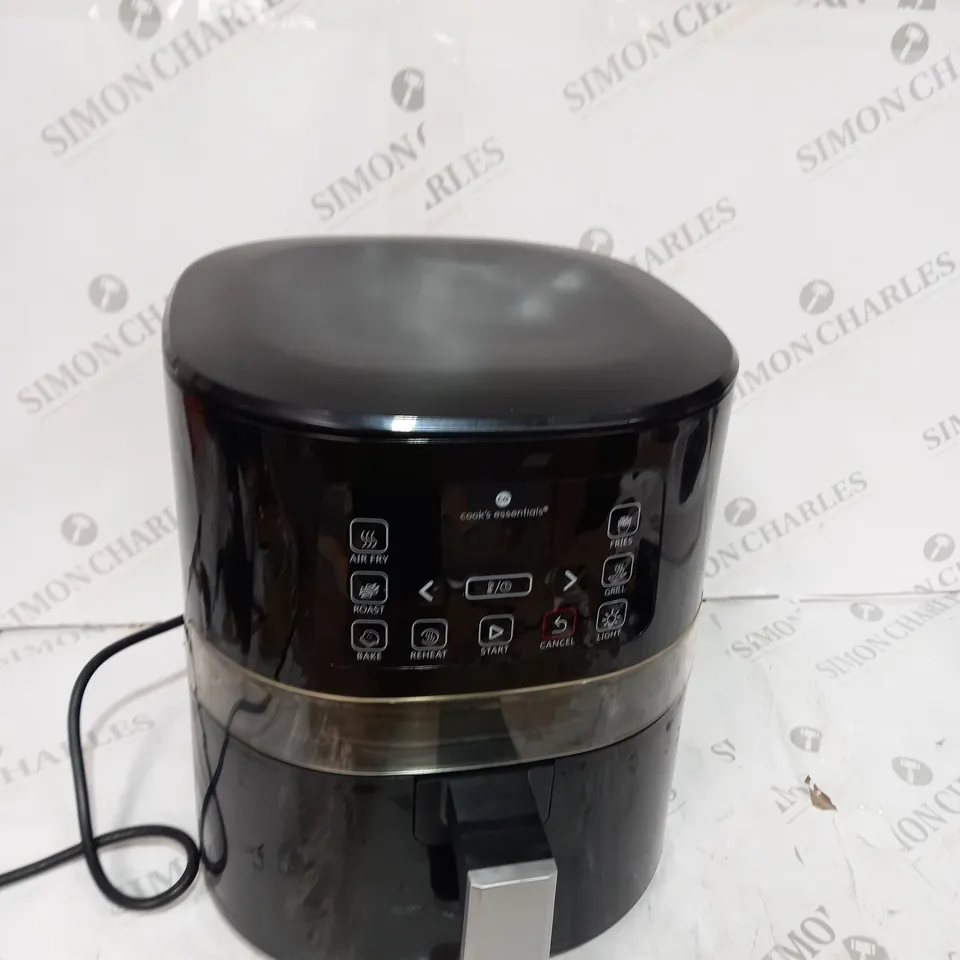 BOXED COOK'S ESSENTIALS AIR FRYER - BLACK