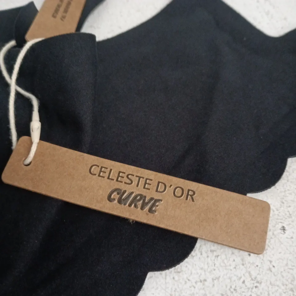 CELESTE D'OR CURVE BLACK BRA - XL