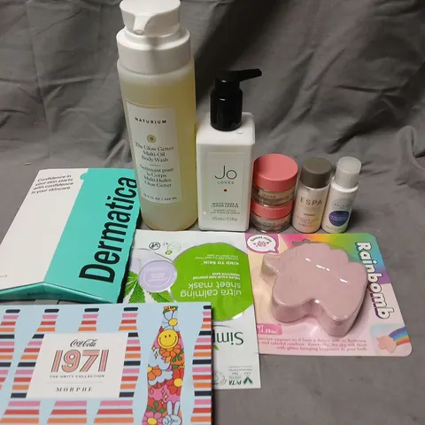 BOX OF APPROX 10 ASSORTED HEALTH & BEAUTY ITEMS – NATURIUM GLOW GETTER BODY WASH, JO LOVES & ESPA SKINCARE CCC