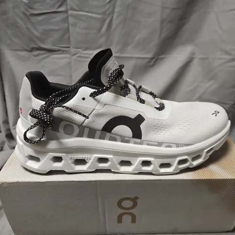 ON RUNNING CLOUDMONSTER SHOES β WHITE/BLACK, MEN'S US 8.5 (EU 42) β BOXED